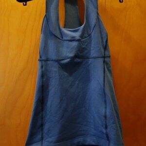 Lululemon blue scoop neck tank top workout top size 4